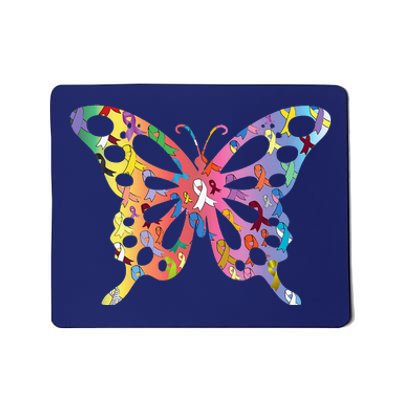 No One Fight Alone Butterfly All Cancer Matters Cancer Mousepad