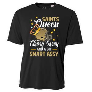 New Orleans Football Queen Classy Sassy And A Bit Smart Cooling Performance Crew T-Shirt