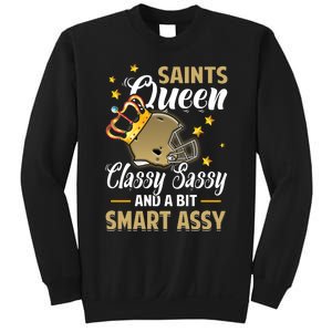 New Orleans Football Queen Classy Sassy And A Bit Smart Sweatshirt