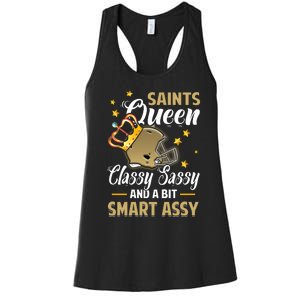 New Orleans Football Queen Classy Sassy And A Bit Smart Women's Racerback Tank