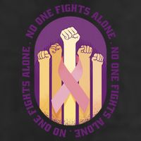 No One Fights Alone Breast Cancer Beanie