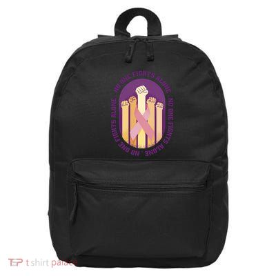 No One Fights Alone Breast Cancer 16 in Basic Backpack