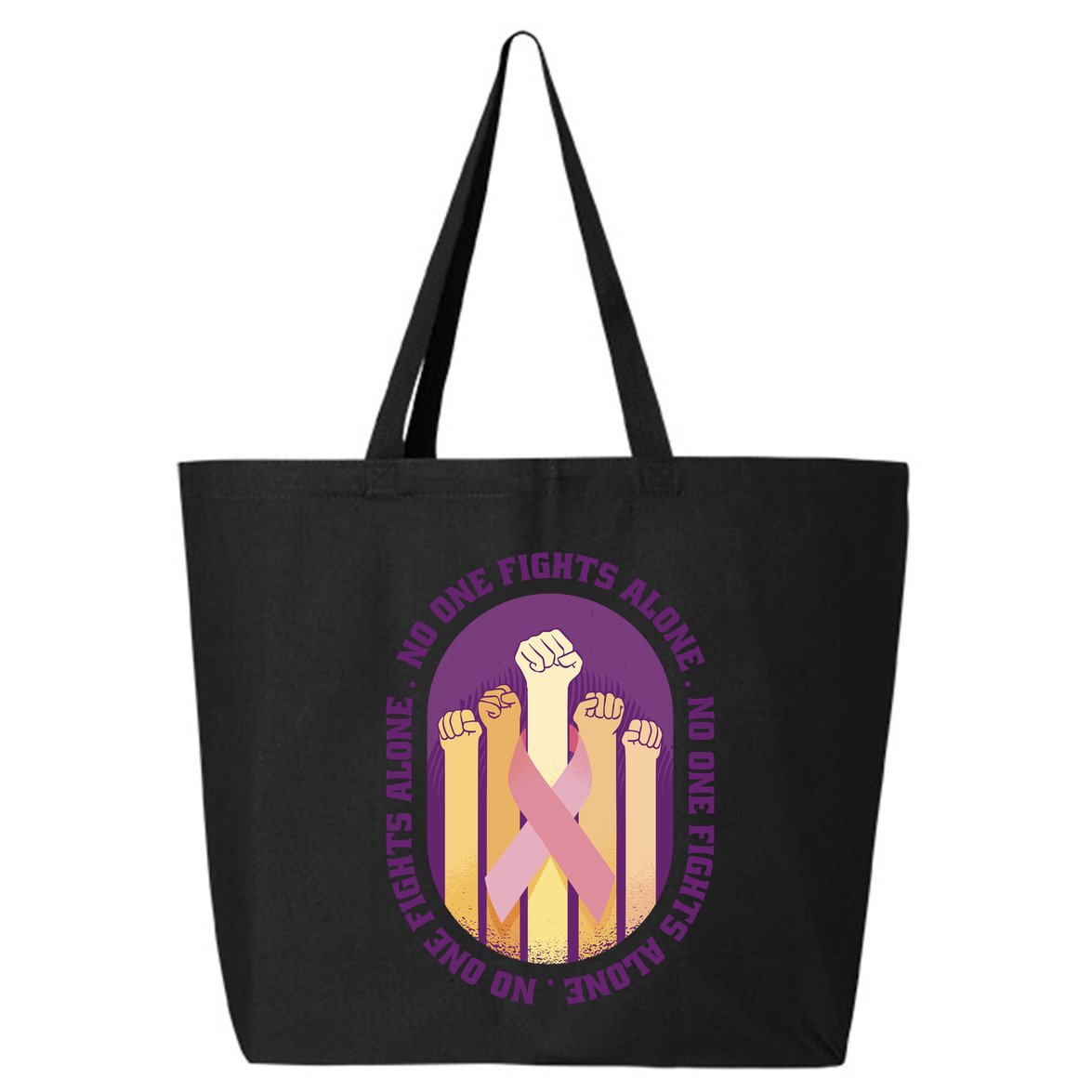 No One Fights Alone Breast Cancer 25L Jumbo Tote
