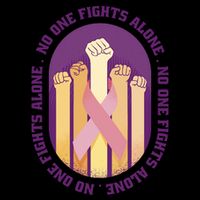No One Fights Alone Breast Cancer Toddler Fine Jersey T-Shirt