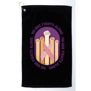 No One Fights Alone Breast Cancer Platinum Collection Golf Towel