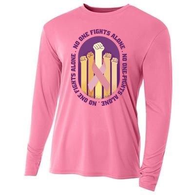 No One Fights Alone Breast Cancer Cooling Performance Long Sleeve Crew