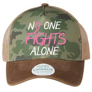 No One Fights Alone Breast Cancer Legacy Tie Dye Trucker Hat