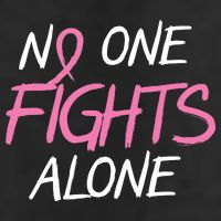 No One Fights Alone Breast Cancer Beanie
