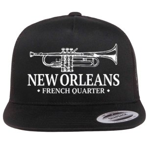 New Orleans French Quarter Shirts Mardi Gras Flat Bill Trucker Hat