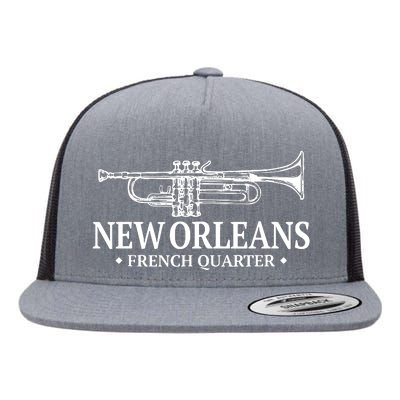 New Orleans French Quarter Shirts Mardi Gras Flat Bill Trucker Hat