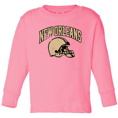 New Orleans Football Toddler Long Sleeve Shirt