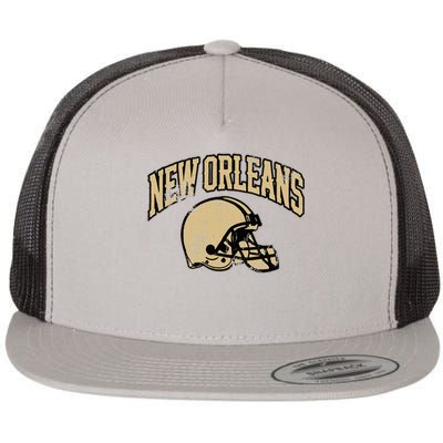 New Orleans Football Flat Bill Trucker Hat