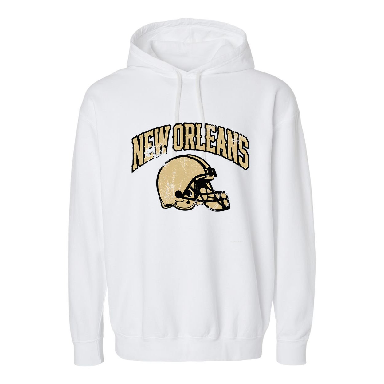 New Orleans Football Garment-Dyed Fleece Hoodie