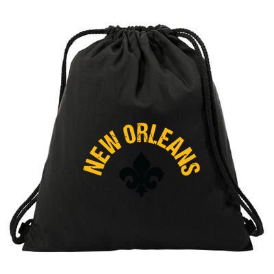 New Orleans Fleurdelis Fleurdelys Design New Orleans Drawstring Bag