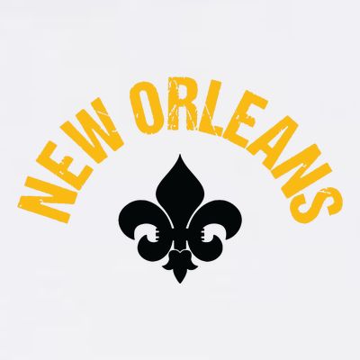 New Orleans Fleurdelis Fleurdelys Design New Orleans T-Shirt