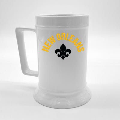 New Orleans Fleurdelis Fleurdelys Design New Orleans Beer Stein