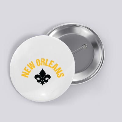 New Orleans Fleurdelis Fleurdelys Design New Orleans Button