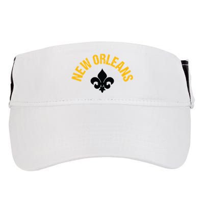 New Orleans Fleurdelis Fleurdelys Design New Orleans Adult Drive Performance Visor