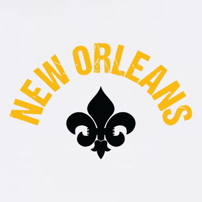 New Orleans Fleurdelis Fleurdelys Design New Orleans Bucket Hat