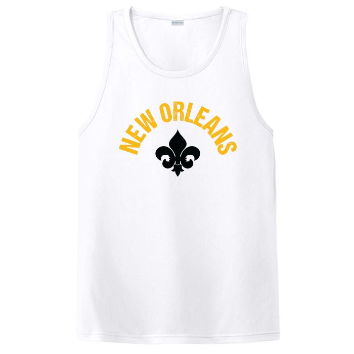 New Orleans Fleurdelis Fleurdelys Design New Orleans PosiCharge Competitor Tank