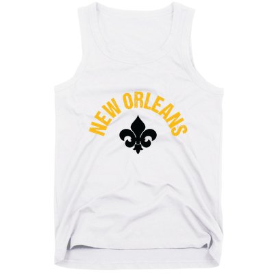 New Orleans Fleurdelis Fleurdelys Design New Orleans Tank Top