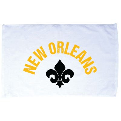 New Orleans Fleurdelis Fleurdelys Design New Orleans Microfiber Hand Towel