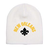 New Orleans Fleurdelis Fleurdelys Design New Orleans Short Acrylic Beanie