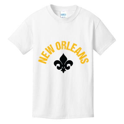 New Orleans Fleurdelis Fleurdelys Design New Orleans Kids T-Shirt
