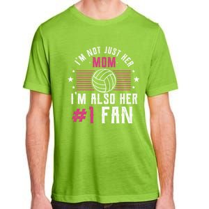 Number One Fan Volleyball Mom Gift Design Idea Design Gift Adult ChromaSoft Performance T-Shirt