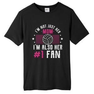 Number One Fan Volleyball Mom Gift Design Idea Design Gift Tall Fusion ChromaSoft Performance T-Shirt