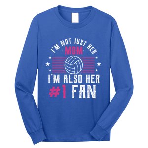 Number One Fan Volleyball Mom Gift Design Idea Design Gift Long Sleeve Shirt