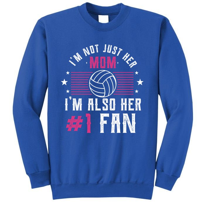 Number One Fan Volleyball Mom Gift Design Idea Design Gift Sweatshirt