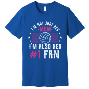 Number One Fan Volleyball Mom Gift Design Idea Design Gift Premium T-Shirt