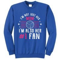 Number One Fan Volleyball Mom Gift Design Idea Design Gift Tall Sweatshirt