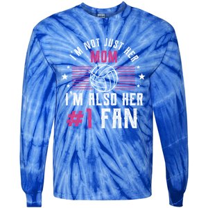 Number One Fan Volleyball Mom Gift Design Idea Design Gift Tie-Dye Long Sleeve Shirt