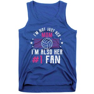 Number One Fan Volleyball Mom Gift Design Idea Design Gift Tank Top