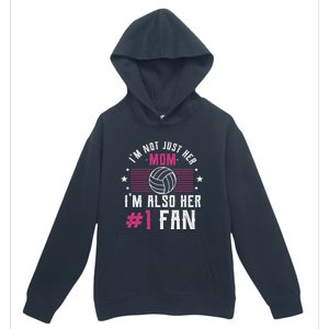 Number One Fan Volleyball Mom Gift Design Idea Design Gift Urban Pullover Hoodie