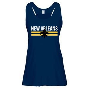 New Orleans Fleurdelis Fleurdelys Lily Icon New Orlean Ladies Essential Flowy Tank