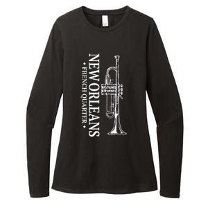 New Orleans French Quarter Mardi Gras Womens CVC Long Sleeve Shirt