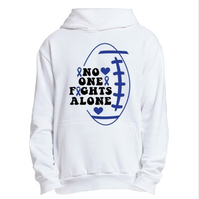 No One Fights Alone Colon Cancer Family Urban Pullover Hoodie