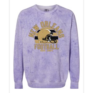 New Orleans Football Est 1967 Team Supporter Colorblast Crewneck Sweatshirt