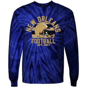 New Orleans Football Est 1967 Team Supporter Tie-Dye Long Sleeve Shirt