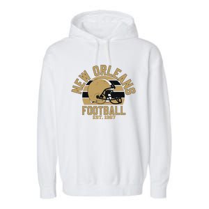 New Orleans Football Est 1967 Team Supporter Garment-Dyed Fleece Hoodie