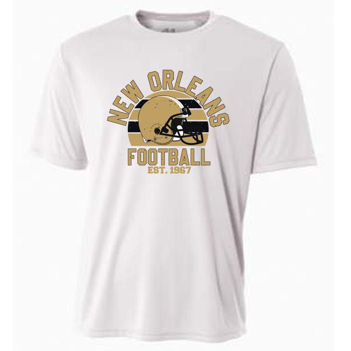 New Orleans Football Est 1967 Team Supporter Cooling Performance Crew T-Shirt