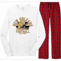 New Orleans Football Est 1967 Team Supporter Long Sleeve Pajama Set