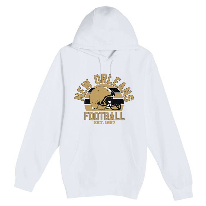 New Orleans Football Est 1967 Team Supporter Premium Pullover Hoodie