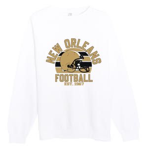 New Orleans Football Est 1967 Team Supporter Premium Crewneck Sweatshirt