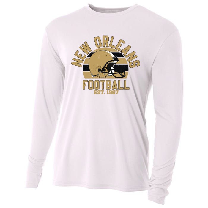 New Orleans Football Est 1967 Team Supporter Cooling Performance Long Sleeve Crew