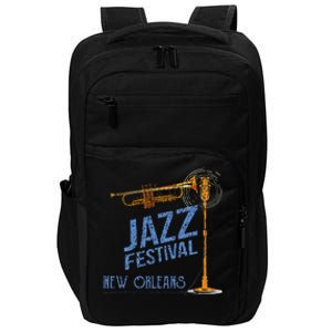 New Orleans Festival Of Jazz Music Louisiana Gifts Impact Tech Backpack