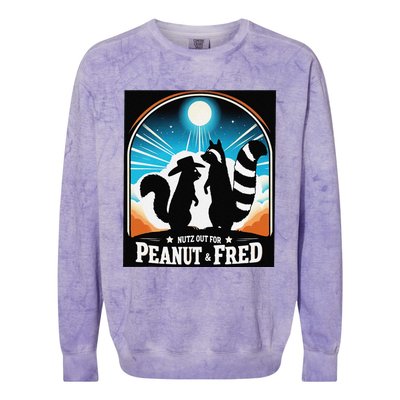 Nutz Out For Peanut & Fred Colorblast Crewneck Sweatshirt